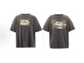 Saint Michael Burning Cassette & Boombox Graphic Vintage  T-Shirt - Black